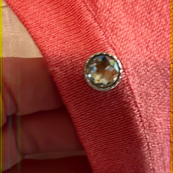 🎈REDUCED🎈coral Sweater 3/4 sleeve button up - Picture 8 of 8